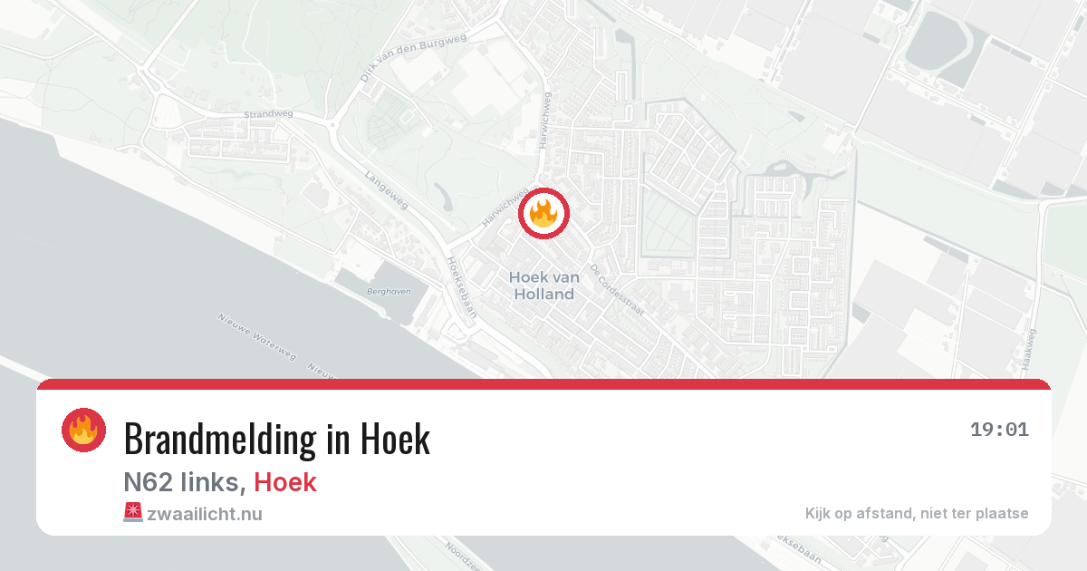 Brandmelding in Hoek — 22 mrt 2026
