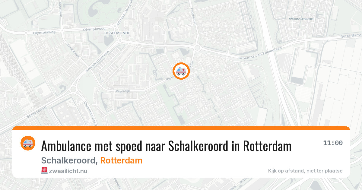 Ambulance met spoed naar Schalkeroord in Rotterdam — 17 jul 2026
