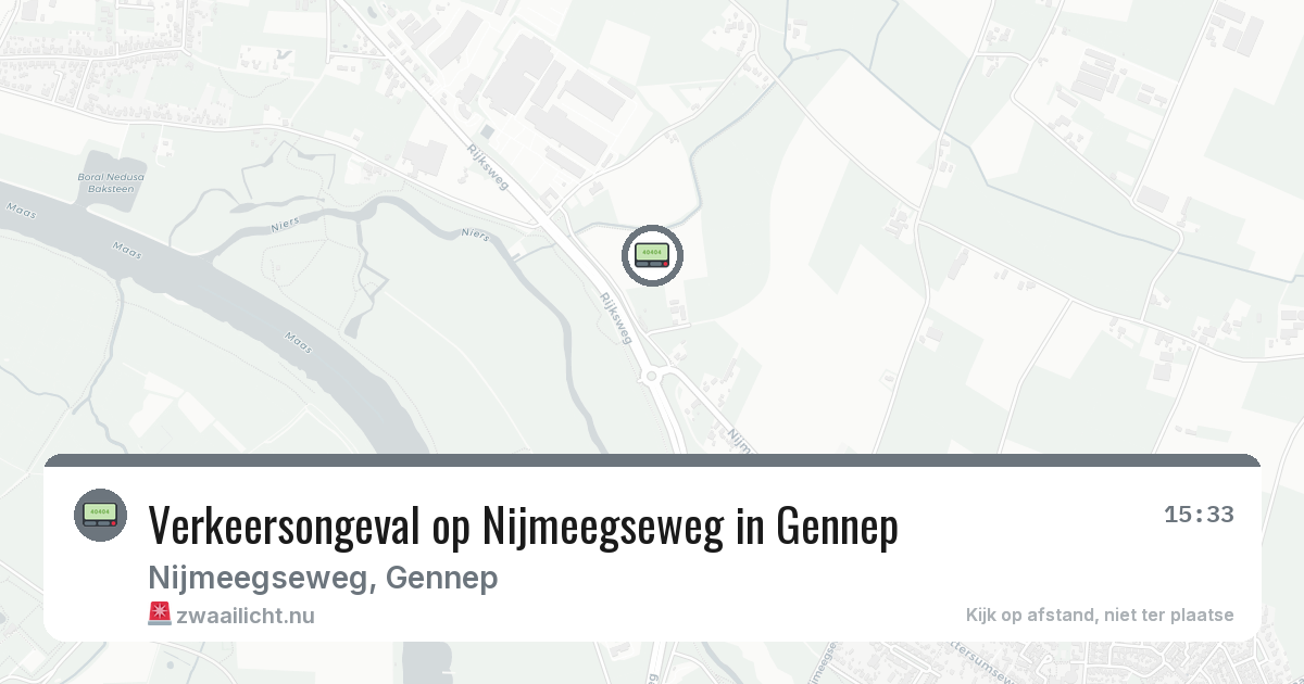 Verkeersongeval op Nijmeegseweg in Gennep — 27 mrt 2026