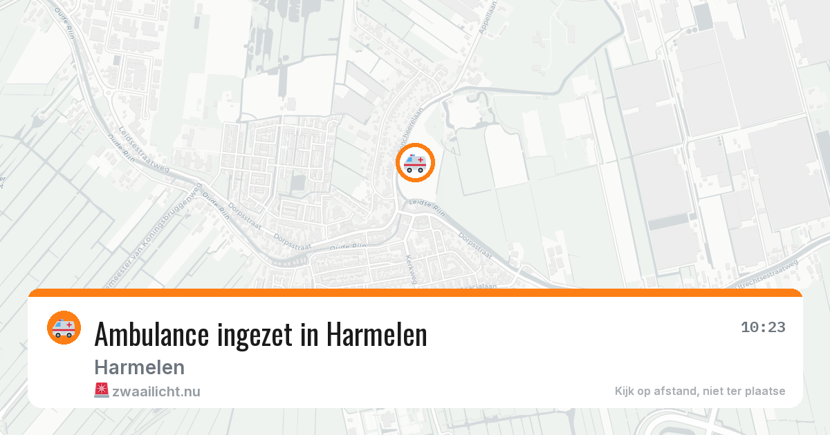 Ambulance ingezet in Harmelen — 11 jul 2026