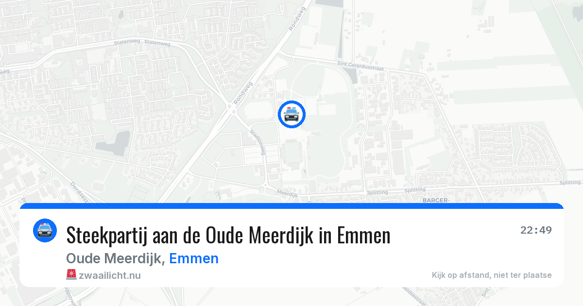 Steekpartij aan de Oude Meerdijk in Emmen — 10 jul 2026