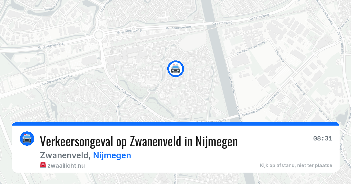 Verkeersongeval op Zwanenveld in Nijmegen — 1 apr 2026