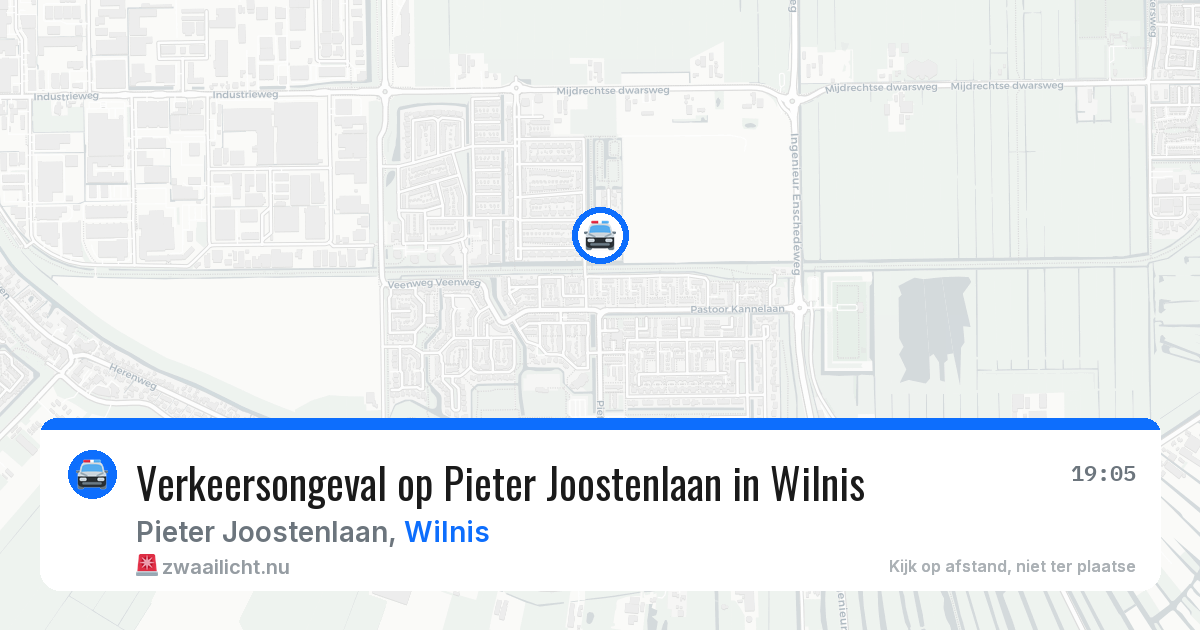 Verkeersongeval op Pieter Joostenlaan in Wilnis — 14 jul 2026