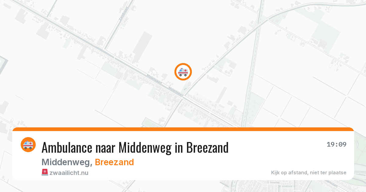 Ambulance naar Middenweg in Breezand — 17 apr 2026