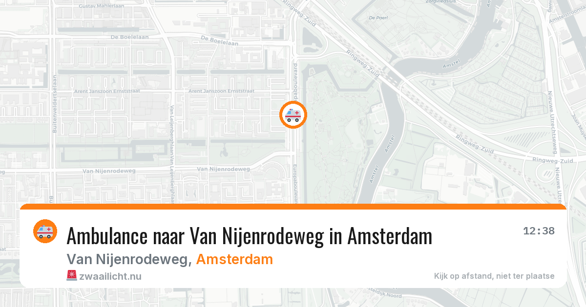 Ambulance naar Van Nijenrodeweg in Amsterdam — 11 mei 2026