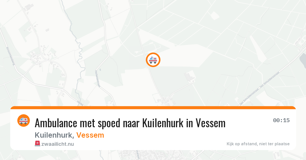 Ambulance met spoed naar Kuilenhurk in Vessem — 21 apr 2026