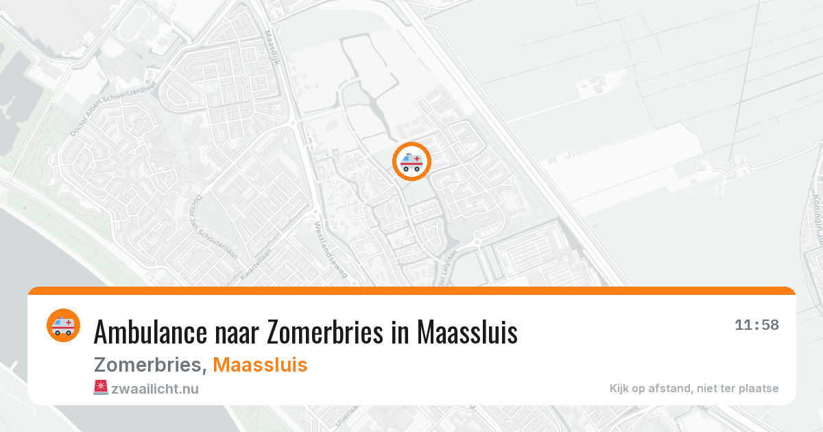 Ambulance naar Zomerbries in Maassluis — 24 mrt 2026