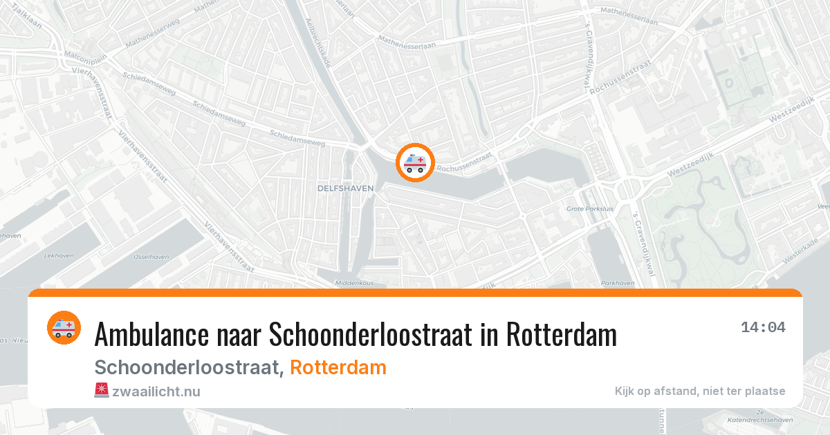 Ambulance naar Schoonderloostraat in Rotterdam — 11 mei 2026