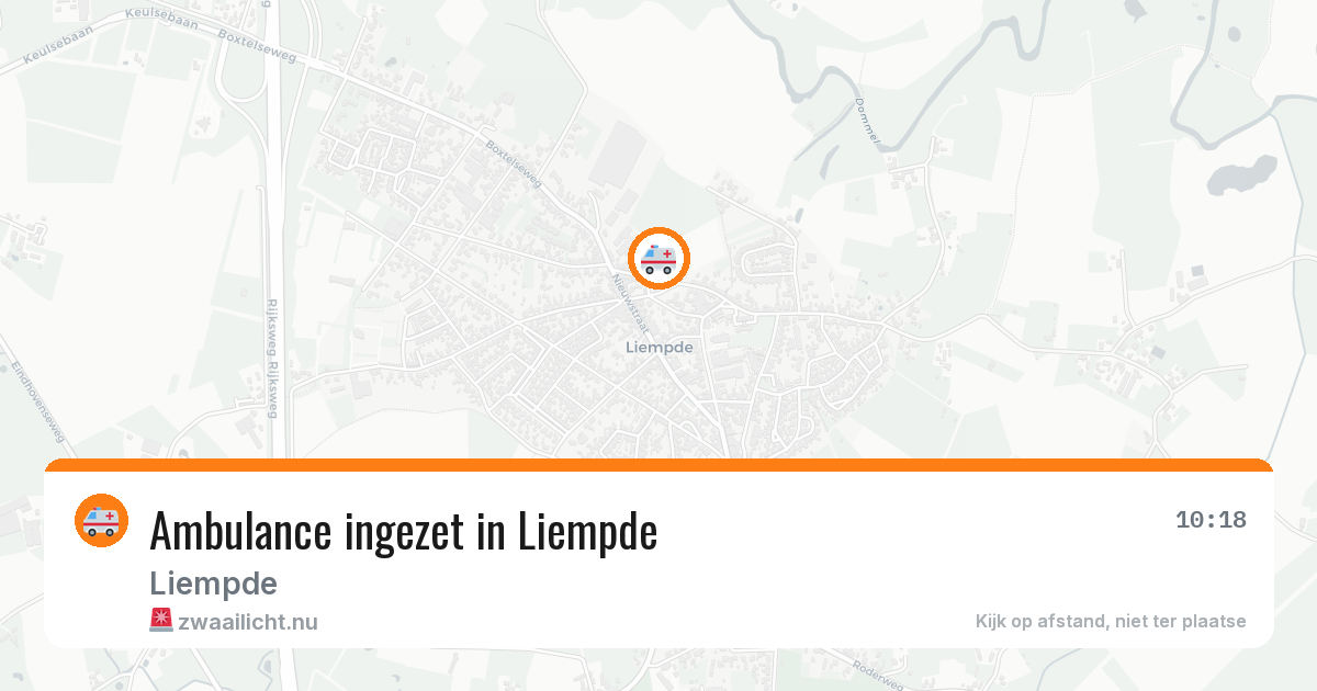 Ambulance ingezet in Liempde — 23 jun 2026