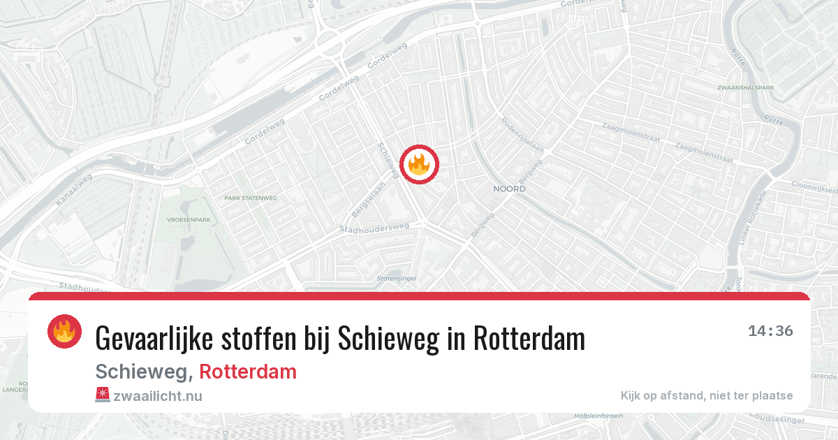 Gevaarlijke stoffen bij Schieweg in Rotterdam — 27 mei 2026