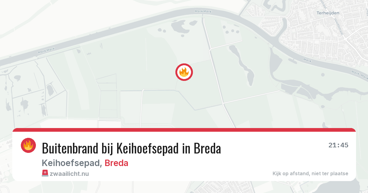 Buitenbrand bij Keihoefsepad in Breda — 22 jul 2026