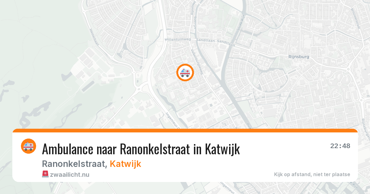 Ambulance naar Ranonkelstraat in Katwijk — 24 jul 2026
