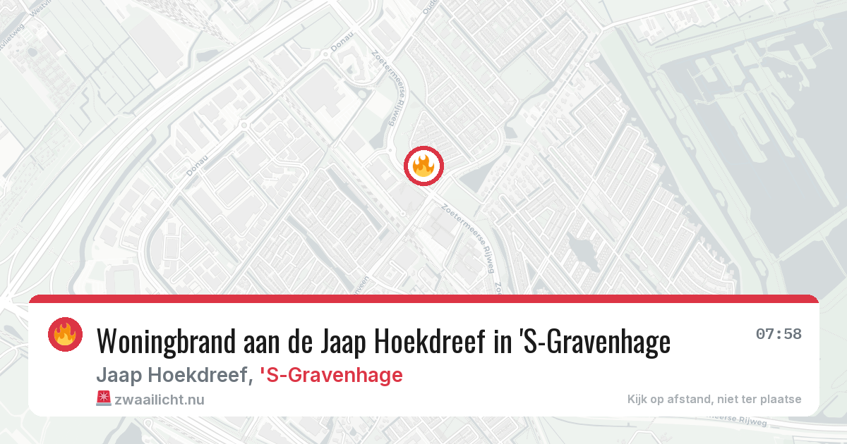 Woningbrand aan de Jaap Hoekdreef in 'S-Gravenhage — 31 mei 2026