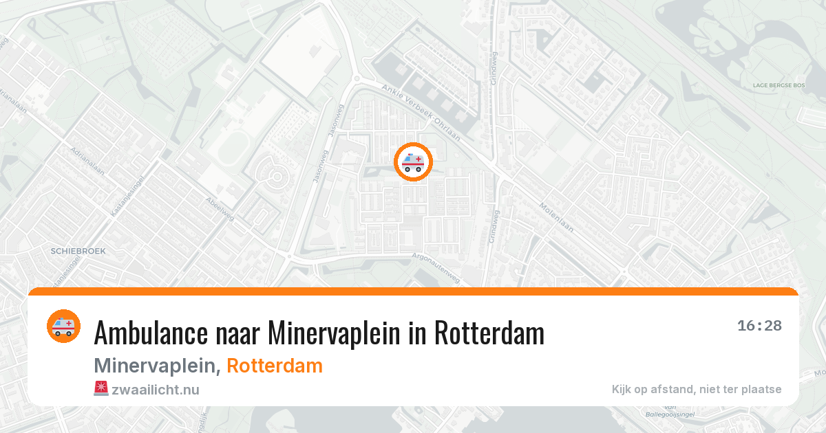 Ambulance naar Minervaplein in Rotterdam — 18 mrt 2026