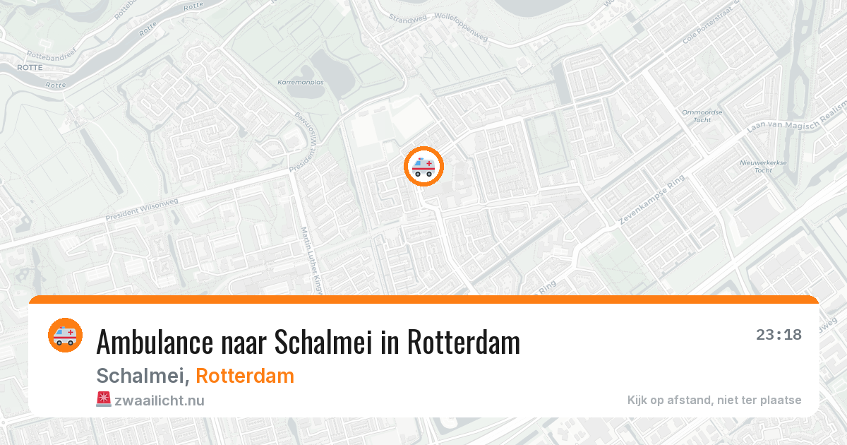 Ambulance naar Schalmei in Rotterdam — 25 jul 2026