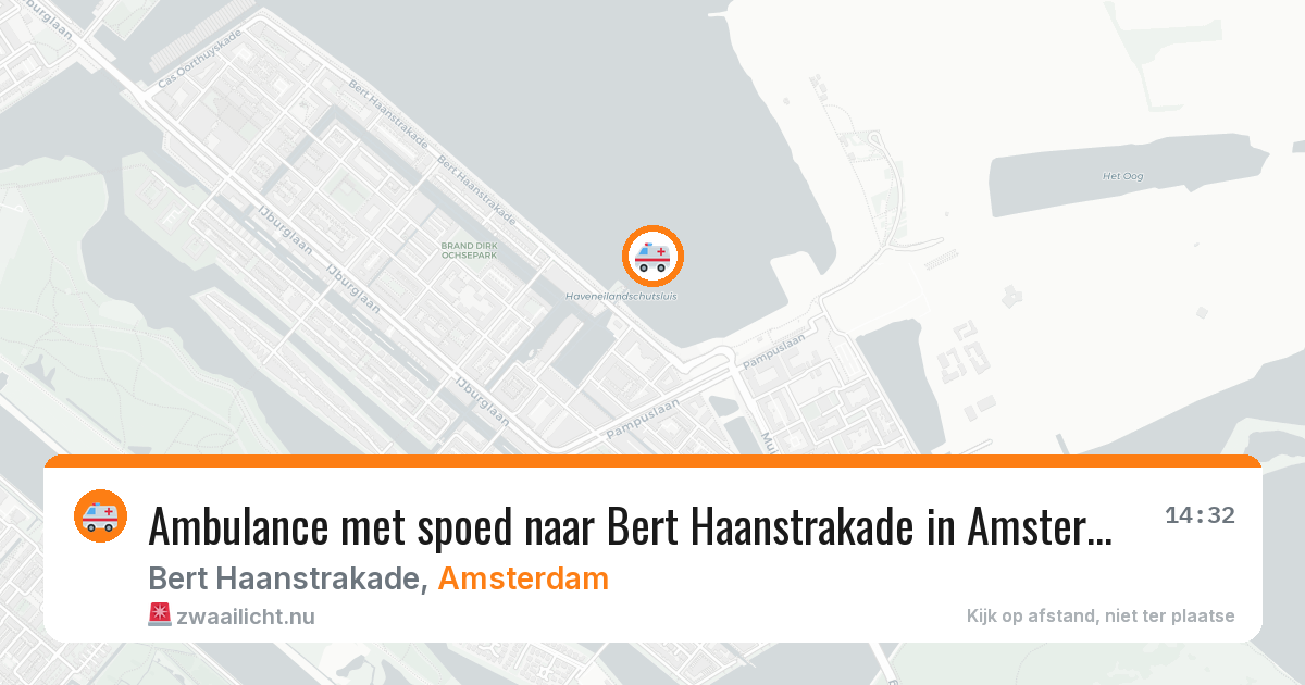 Ambulance met spoed naar Bert Haanstrakade in Amsterdam — 28 mei 2026