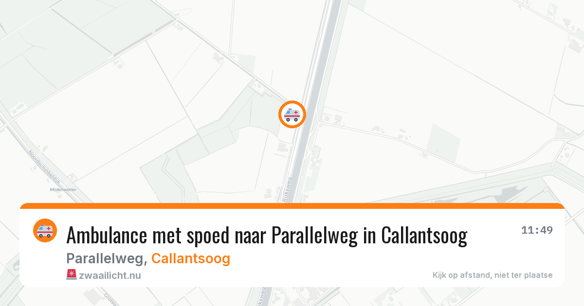 Ambulance met spoed naar Parallelweg in Callantsoog — 12 mei 2026