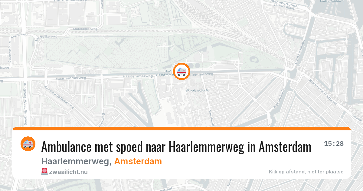 Ambulance met spoed naar Haarlemmerweg in Amsterdam — 2 jun 2026