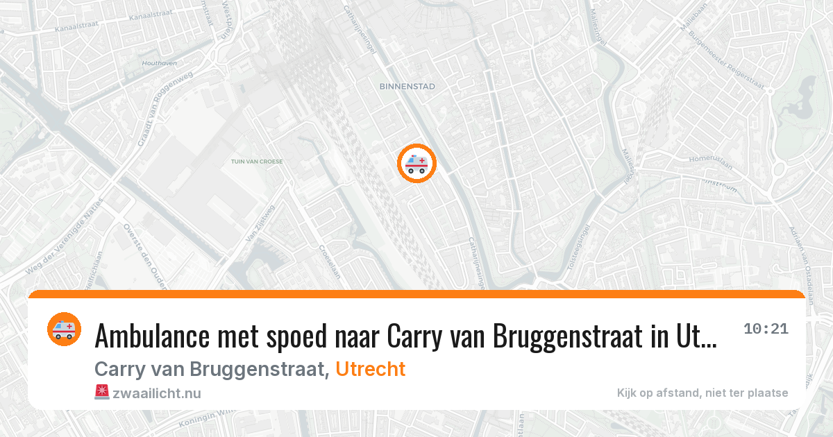 Ambulance met spoed naar Carry van Bruggenstraat in Utrecht — 30 mrt 2026