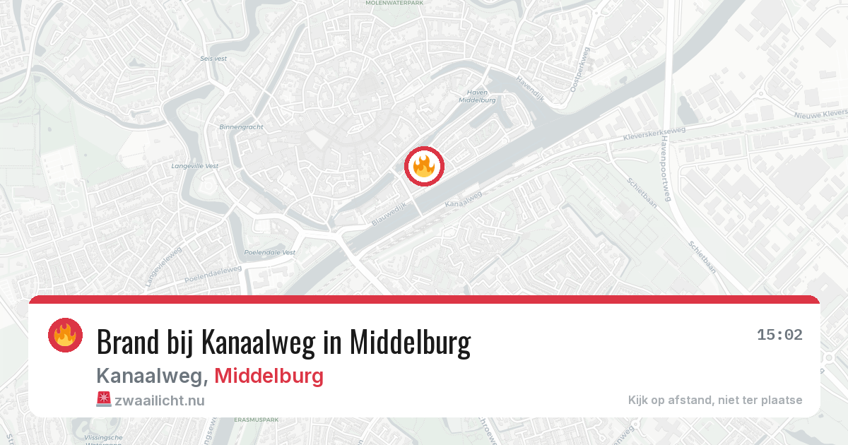 Brand bij Kanaalweg in Middelburg — 25 apr 2026