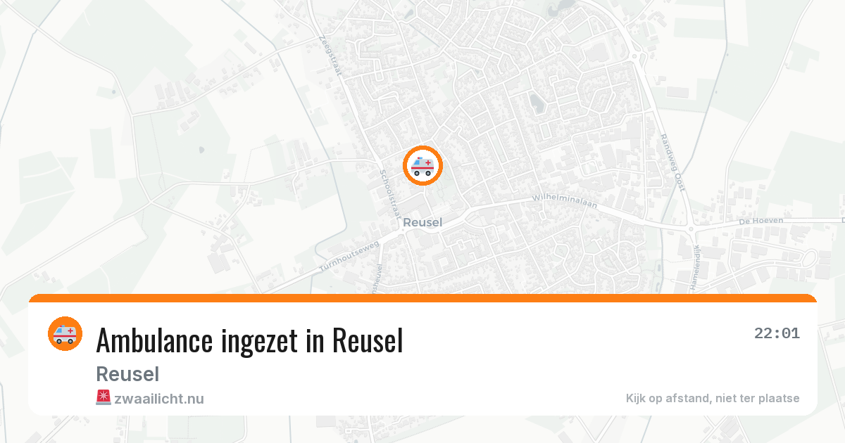 Ambulance ingezet in Reusel — 5 apr 2026