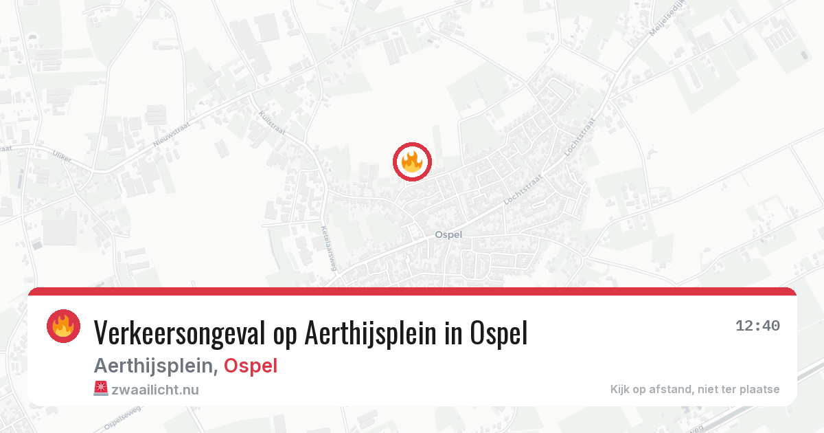 Verkeersongeval op Aerthijsplein in Ospel — 1 apr 2026