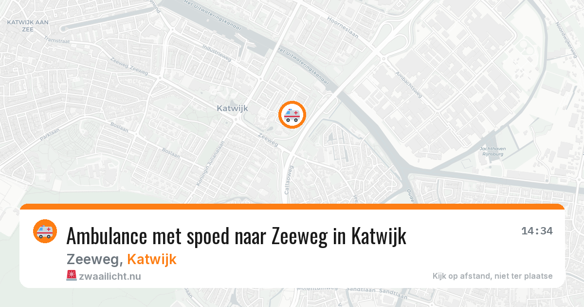 Ambulance met spoed naar Zeeweg in Katwijk — 20 mrt 2026