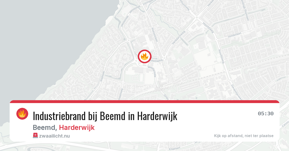 Industriebrand bij Beemd in Harderwijk — 1 apr 2026