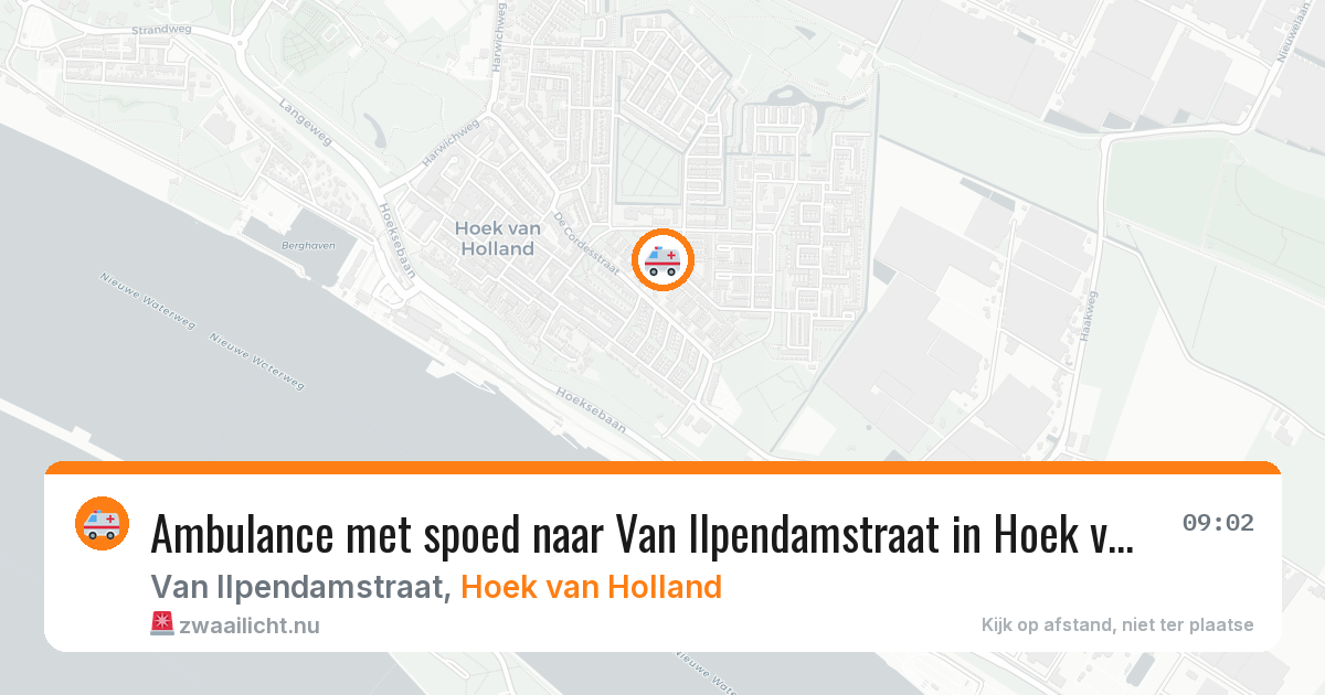 Ambulance met spoed naar Van Ilpendamstraat in Hoek van Holland — 3 apr 2026