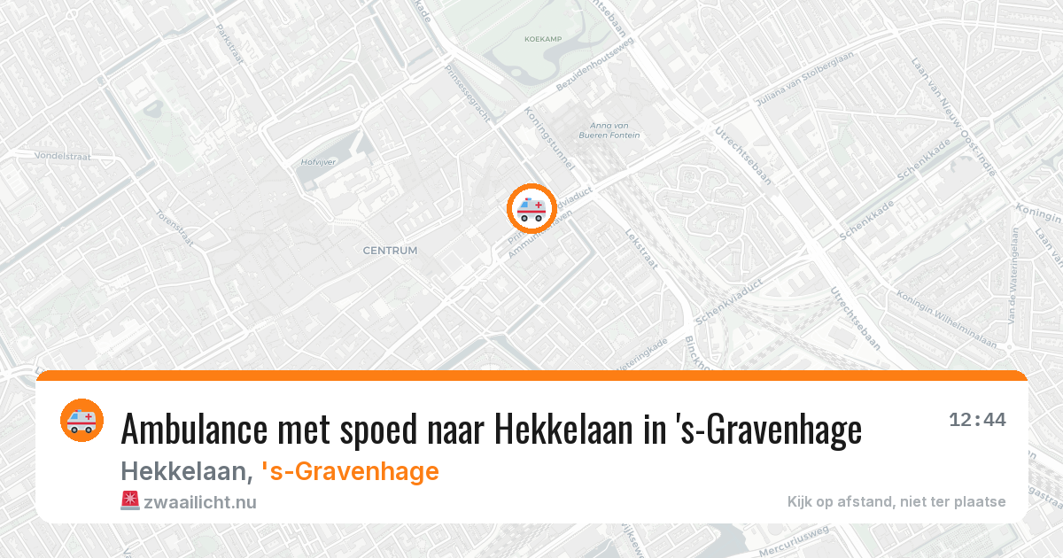 Ambulance met spoed naar Hekkelaan in 's-Gravenhage — 11 mei 2026