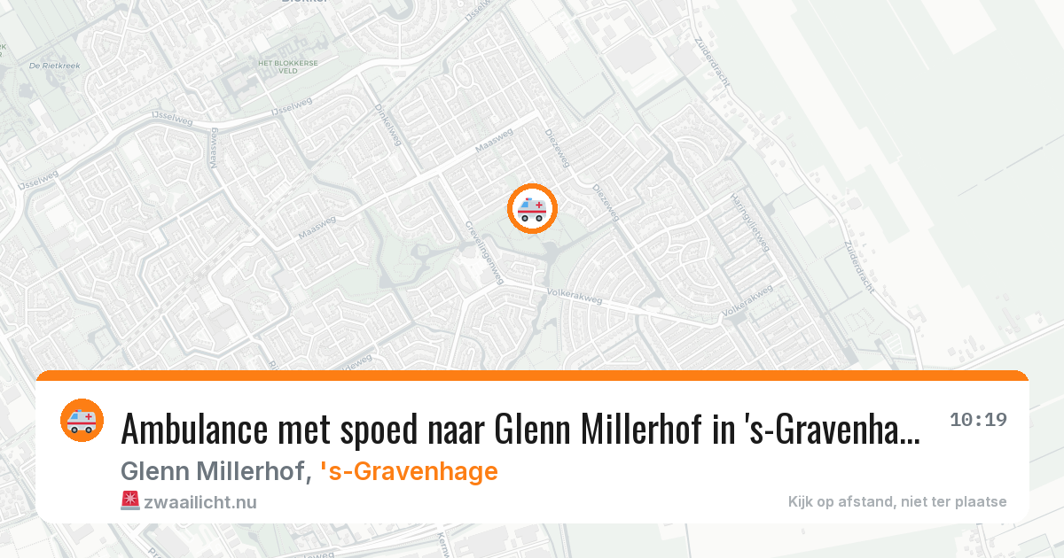 Ambulance met spoed naar Glenn Millerhof in 's-Gravenhage — 11 feb 2026