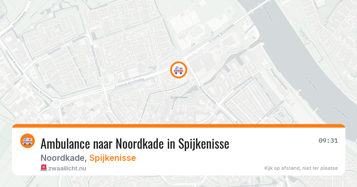 Ambulance naar Noordkade in Spijkenisse — 14 jul 2026