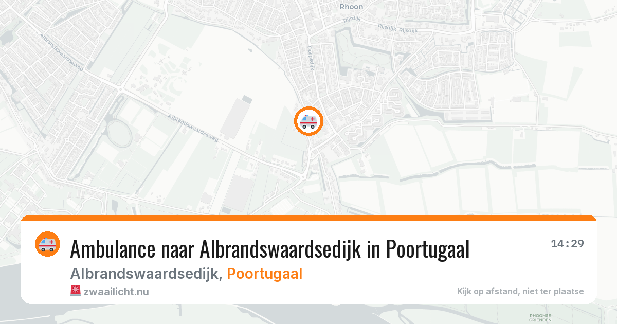 Ambulance naar Albrandswaardsedijk in Poortugaal — 30 mrt 2026