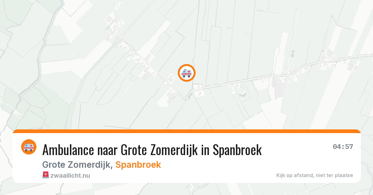 Ambulance naar Grote Zomerdijk in Spanbroek — 2 jul 2026