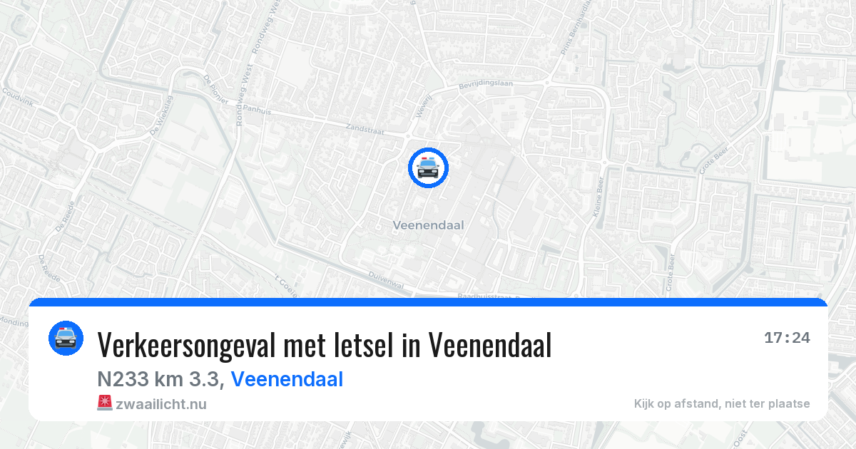 Verkeersongeval met letsel in Veenendaal — 21 mrt 2026