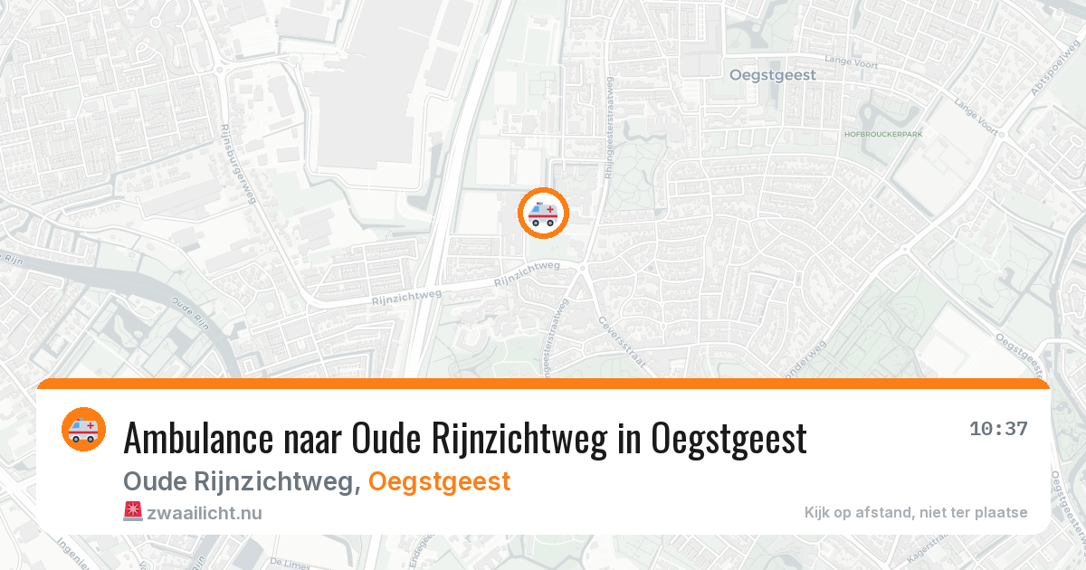 Ambulance naar Oude Rijnzichtweg in Oegstgeest — 24 jul 2026