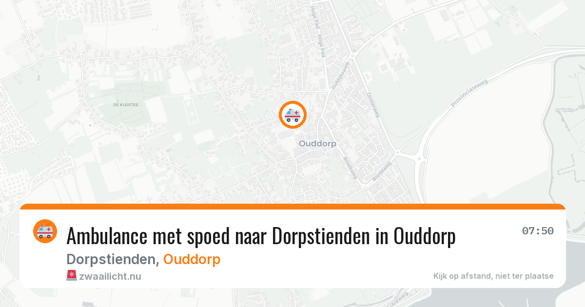 Ambulance met spoed naar Dorpstienden in Ouddorp — 21 mrt 2026