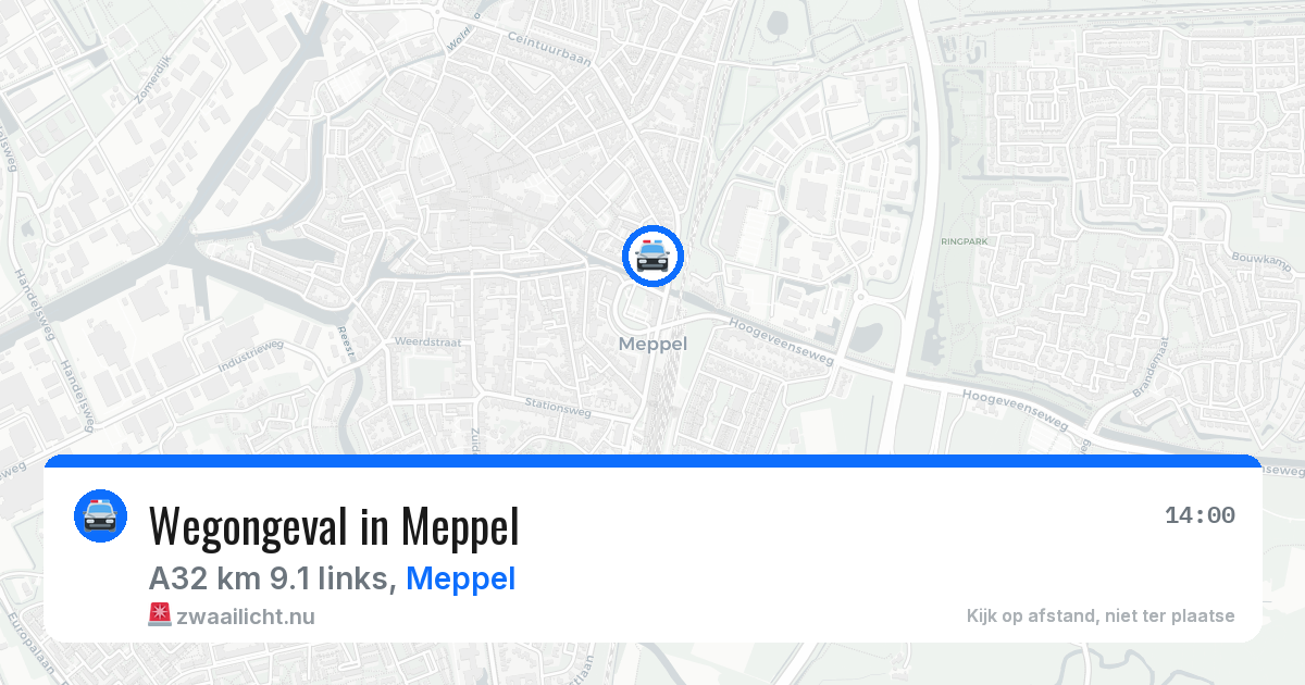 Wegongeval in Meppel — 26 jul 2026