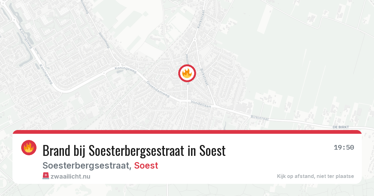 Brand bij Soesterbergsestraat in Soest — 22 mei 2026