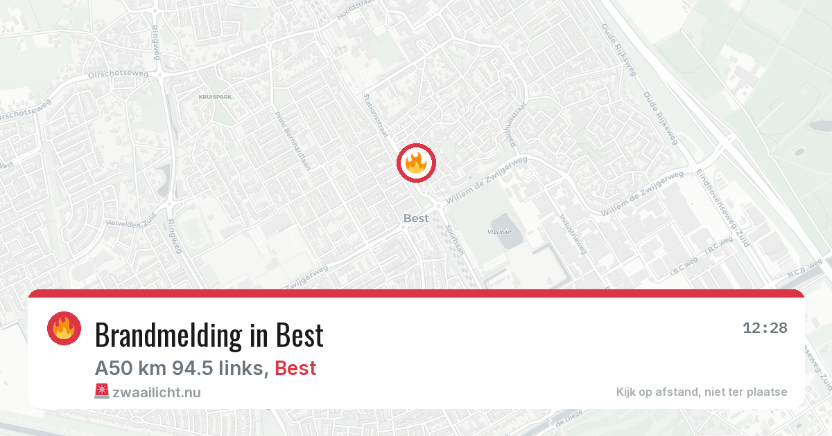 Brandmelding in Best — 25 jul 2026