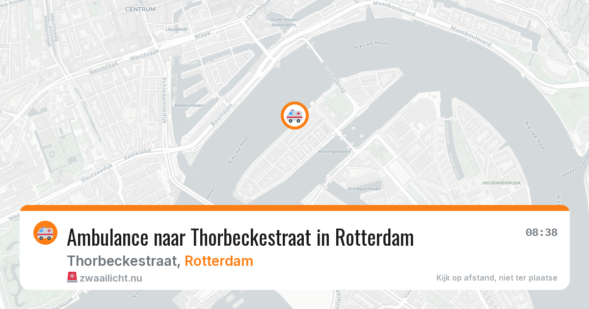 Ambulance naar Thorbeckestraat in Rotterdam — 27 mrt 2026