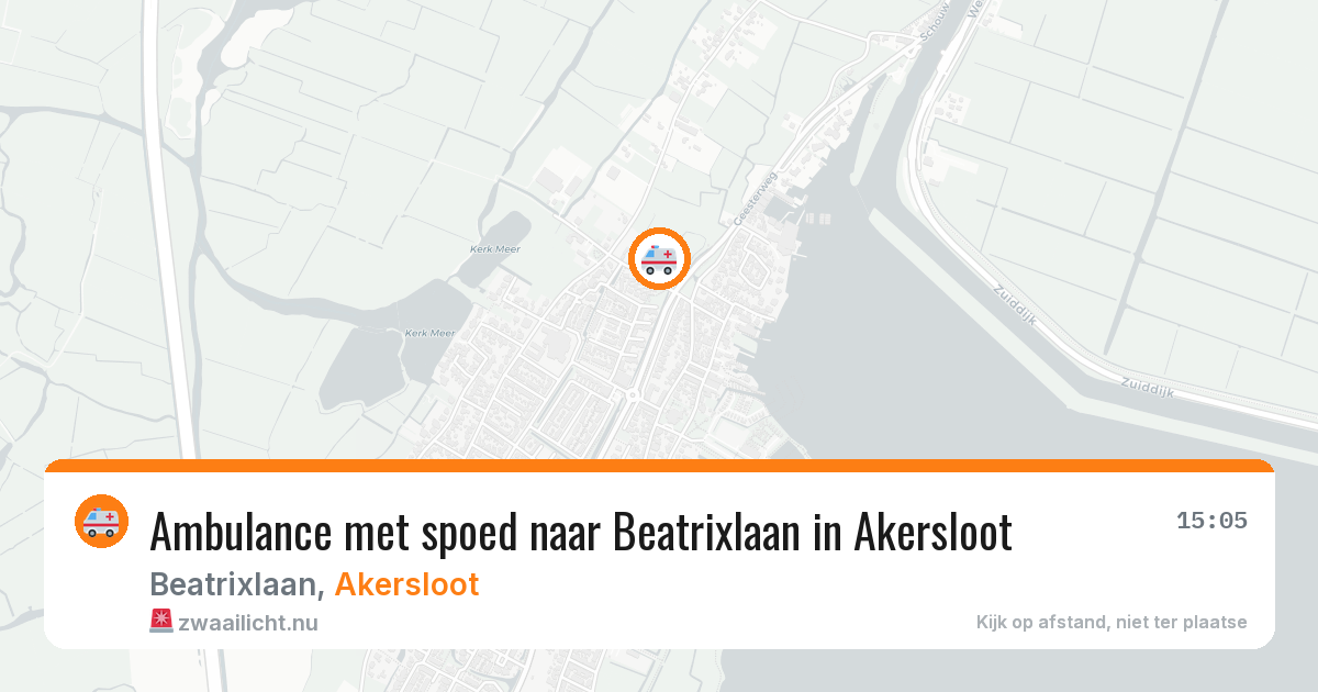 Ambulance met spoed naar Beatrixlaan in Akersloot — 11 jul 2026