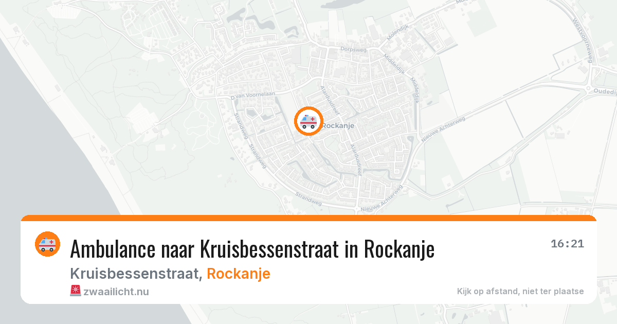 Ambulance naar Kruisbessenstraat in Rockanje — 12 jul 2026