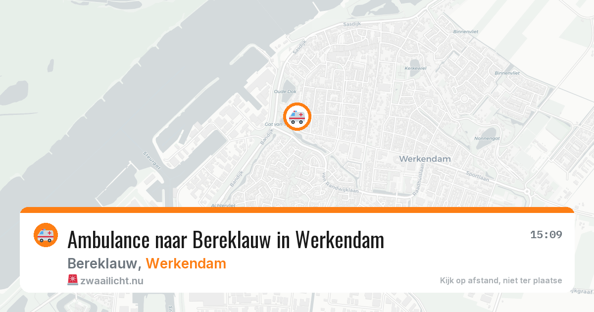 Ambulance naar Bereklauw in Werkendam — 10 jul 2026