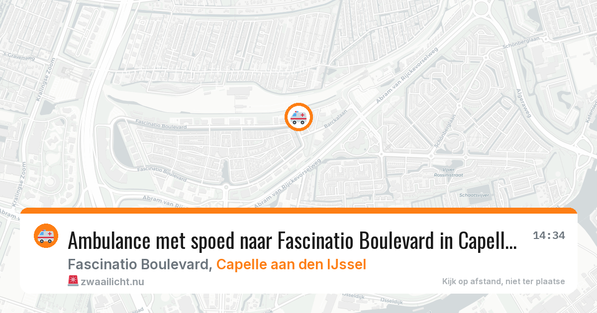 Ambulance met spoed naar Fascinatio Boulevard in Capelle aan den IJssel — 21 jul 2026