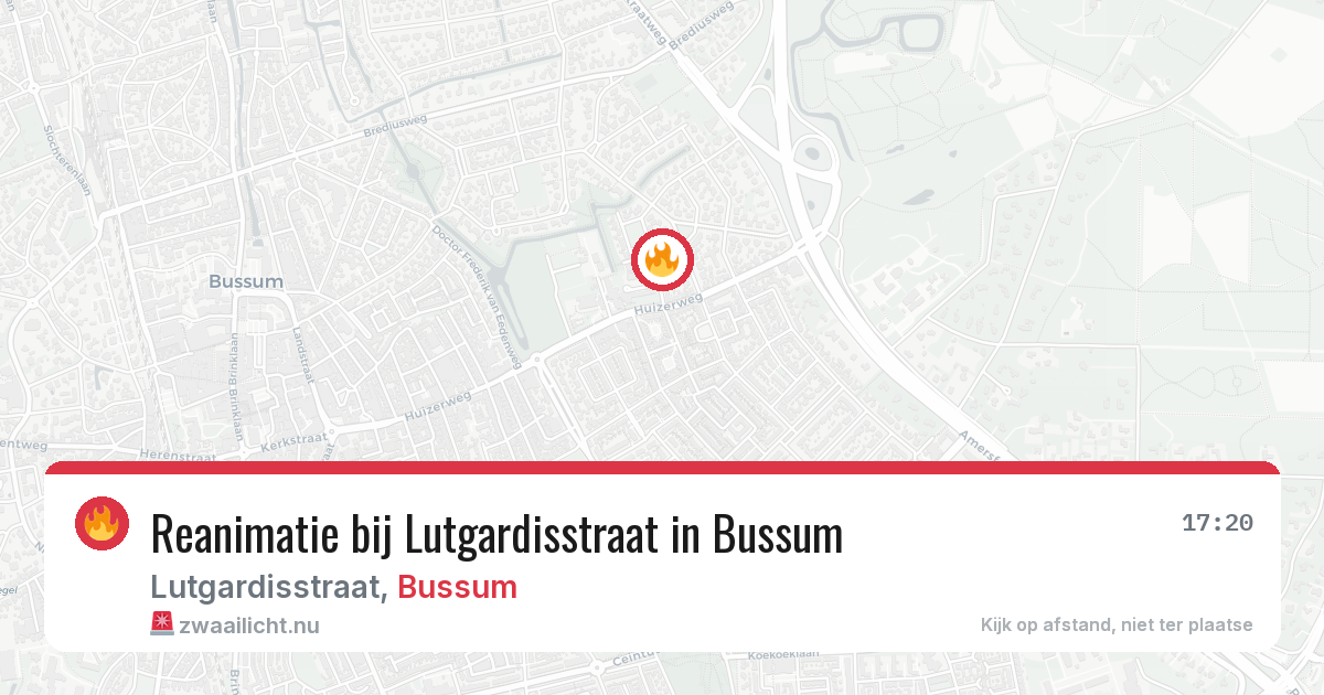 Reanimatie bij Lutgardisstraat in Bussum — 5 jun 2026