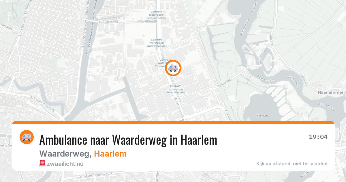 Ambulance naar Waarderweg in Haarlem — 20 jul 2026