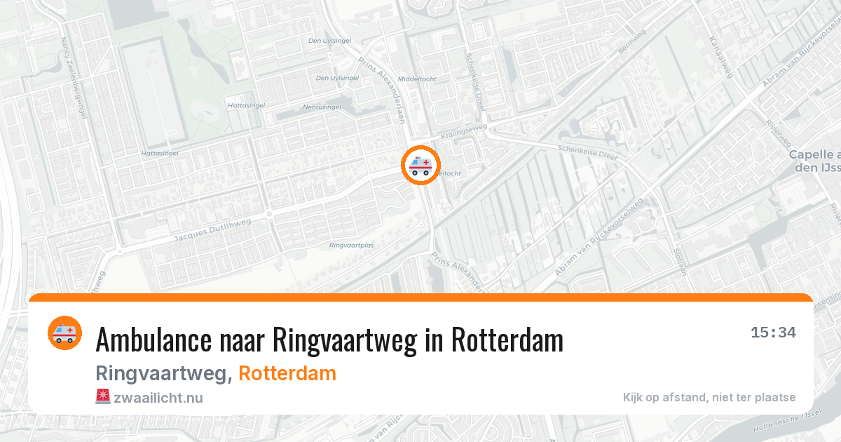 Ambulance naar Ringvaartweg in Rotterdam — 12 jul 2026