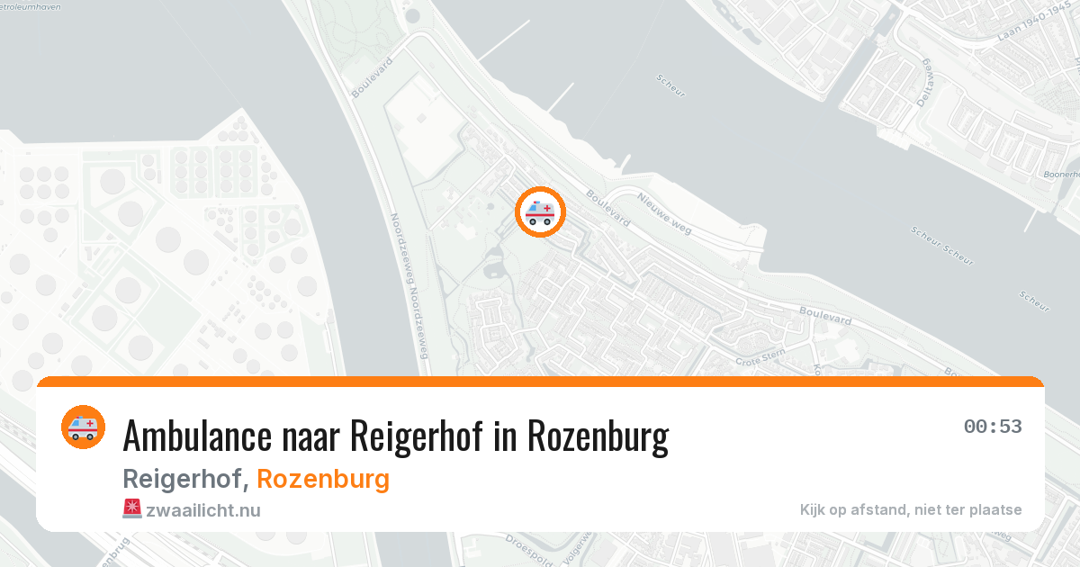 Ambulance naar Reigerhof in Rozenburg — 17 jul 2026