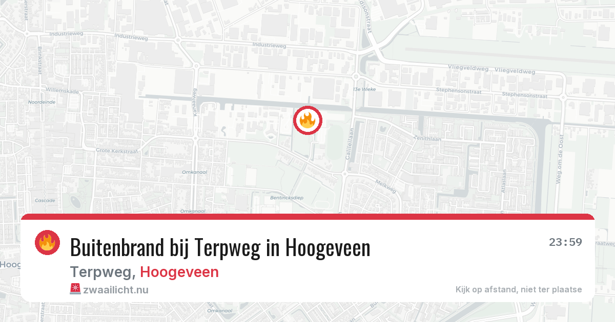 Buitenbrand bij Terpweg in Hoogeveen — 14 jul 2026